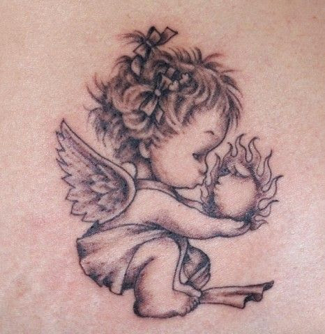 Angel tattoos baby angel tattoos