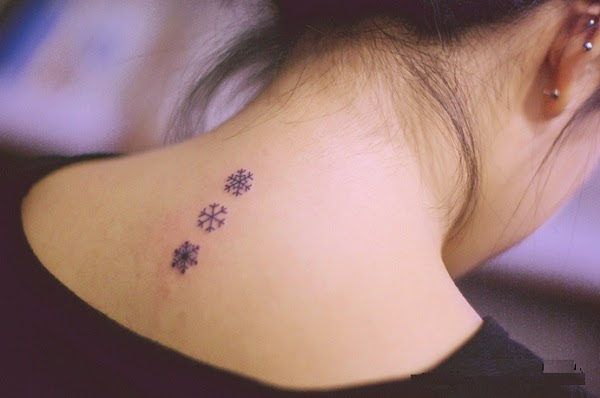 Small Tattoos small flower tattoo ideas on neck
