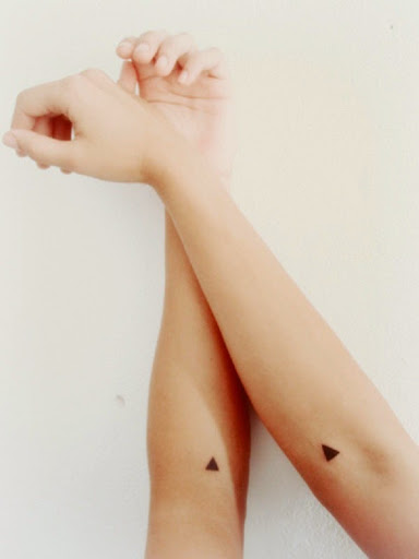 Small Tattoos small triangle tattoo designs on arm