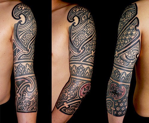 tribal tattoos full arm