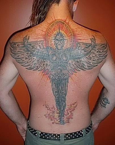 Angel tattoos angel tattoos on back