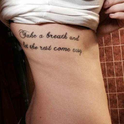Small Tattoos small quotes tattoo on side ribcage