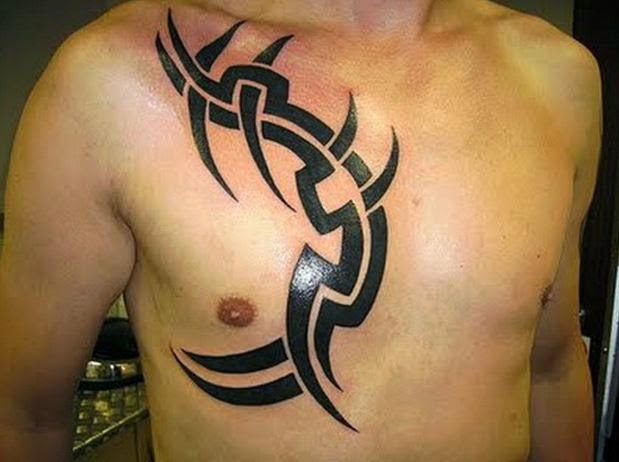 tribal chest Tattoos