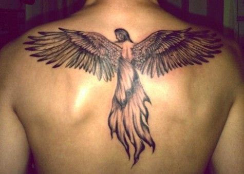 Angel tattoos angel tattoos on back