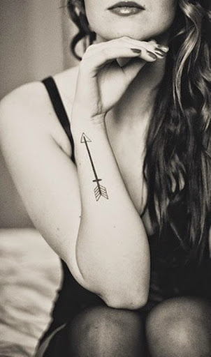 arrow tattoos for girls on wrist