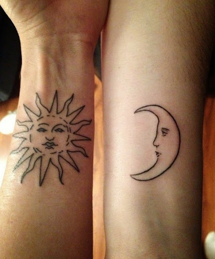 sun tattoos on wrist.