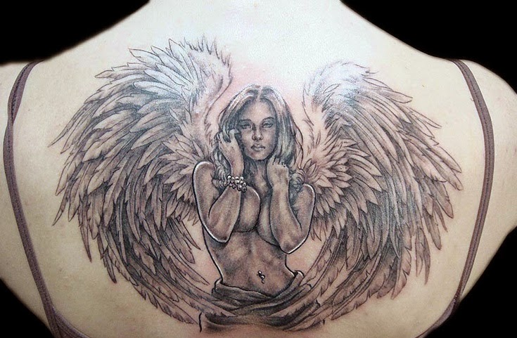 Angel tattoos beautiful angel tattoos