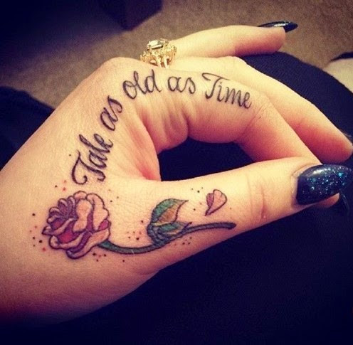 small quotes tattoos for girls on finger
