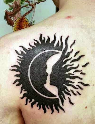 black sun tattoo