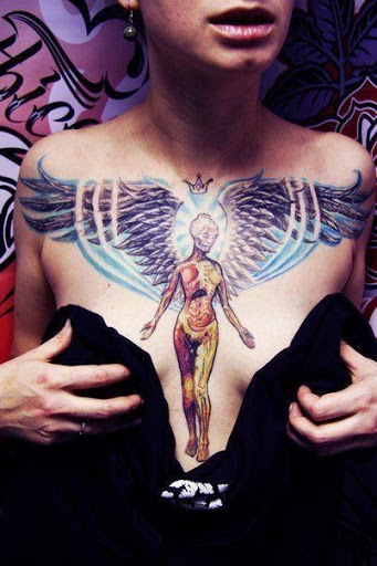 Angel tattoos angel tattoos on chest