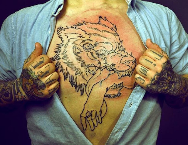 cool Chest Tattoos designs for men