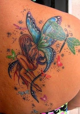 fairy tattoos for girls on back 