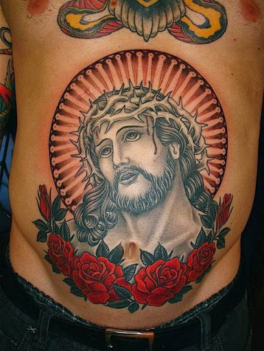 jesus tattoos for men chest