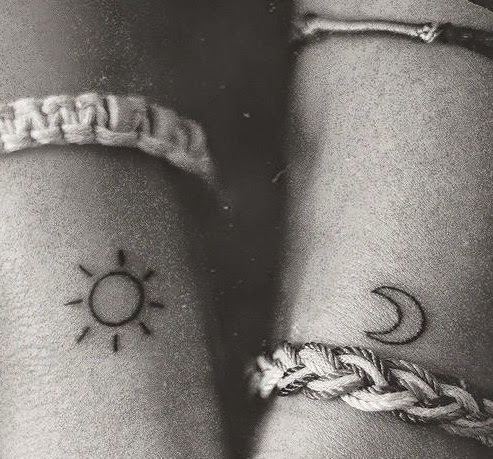 sun and moon tattoos