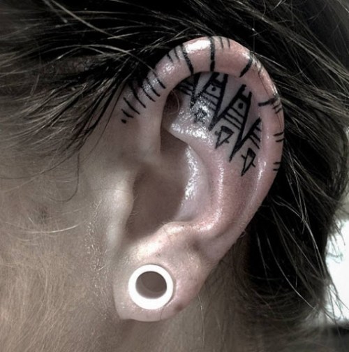 Ear tattoos