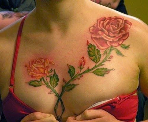 Tattoos for girls chest tattoos for girls
