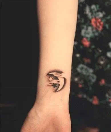wrist tattoos moon and stars wrist tattoo ideas