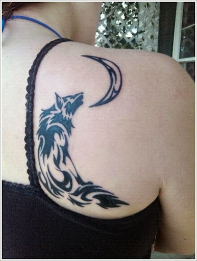 Tattoos for girls tribal wolf tattoos for girls