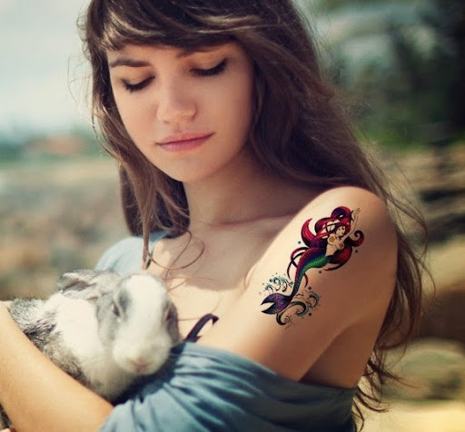 cute girls withMermaid Tattoos