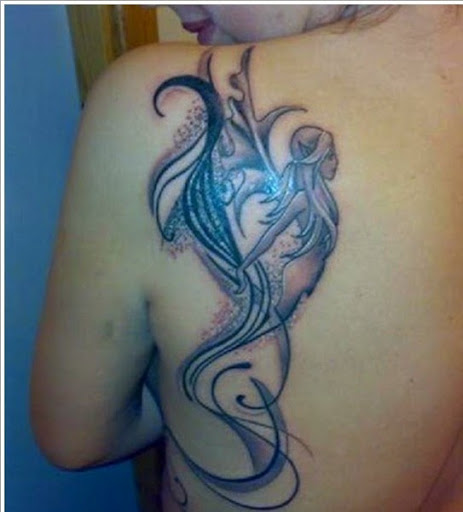 Mermaid Tattoos upper back