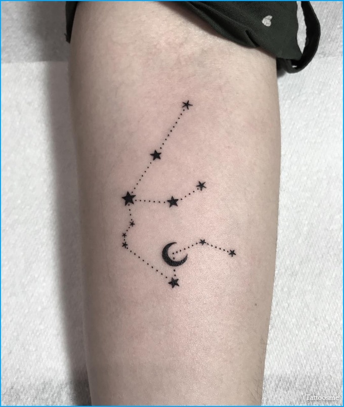 aquarius constellation tattoo