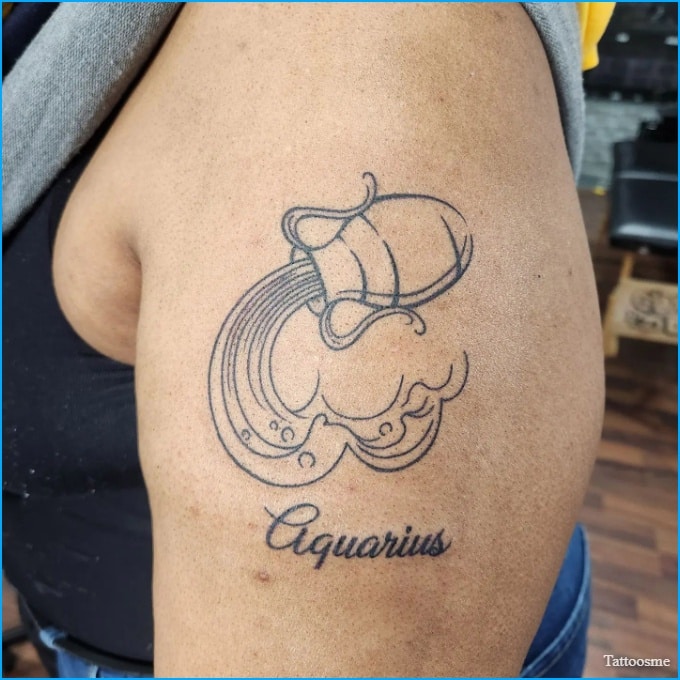 symbols for aquarius in tattoo