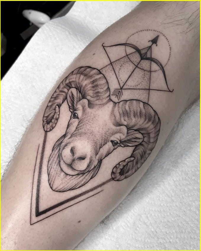 aries tattoo male