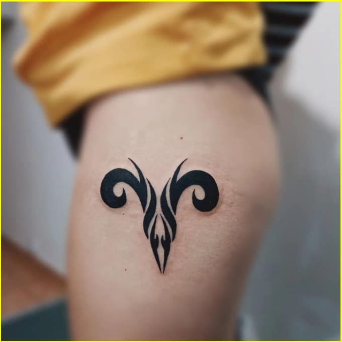 aries tribal tattoos for men