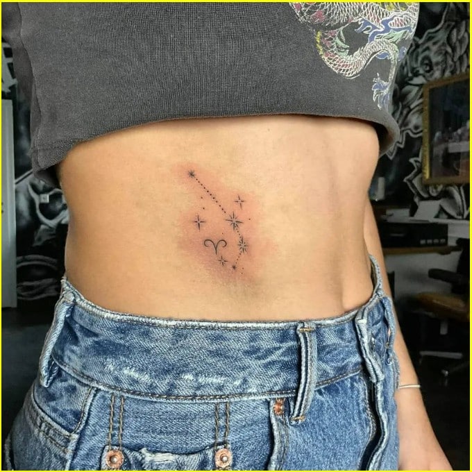 aries constellation tattoos