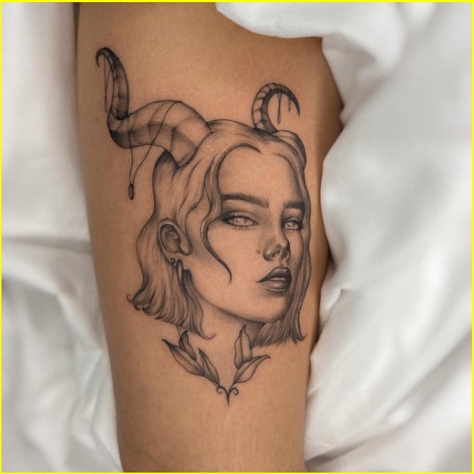 aries goddess tattoo