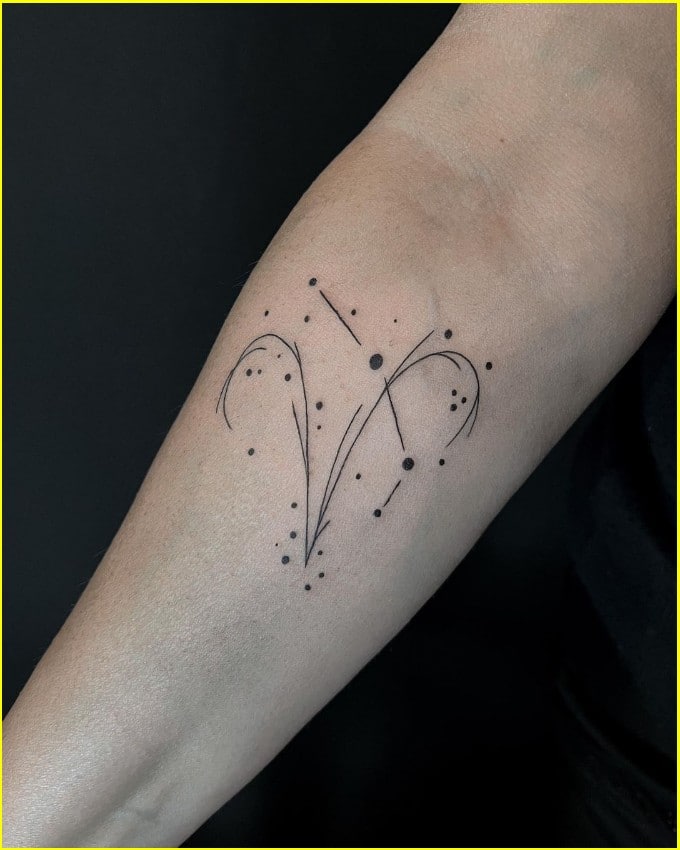 aries constellation tattoo