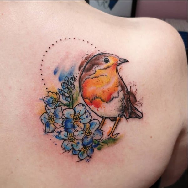 cute birds tattoos for girls