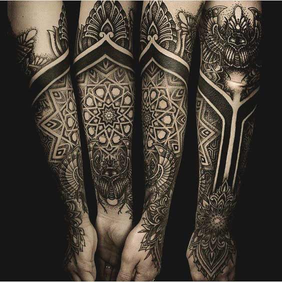 Forearm sleeve tattoo designs for women