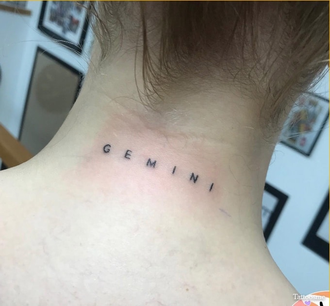 gemini zodiac tattoo