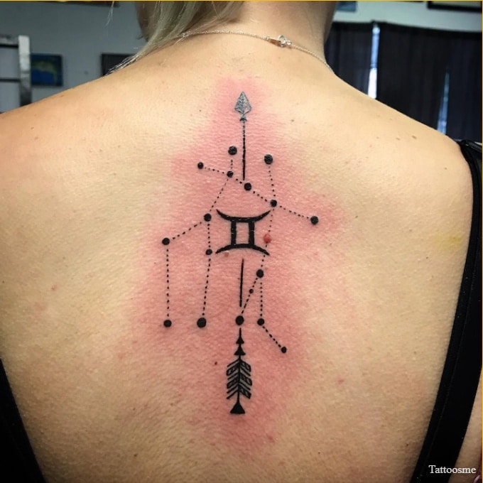 gemini constellation tattoo