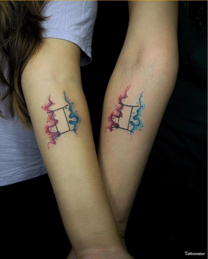 gemini tattoos for couples