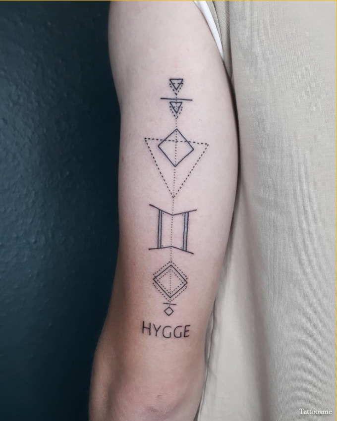 cute gemini sign tattoo