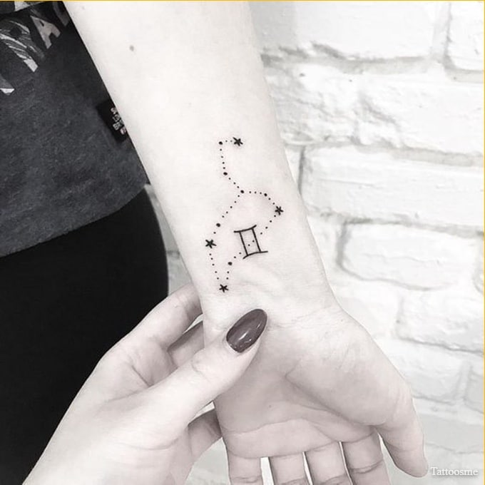 gemini constellation tattoo