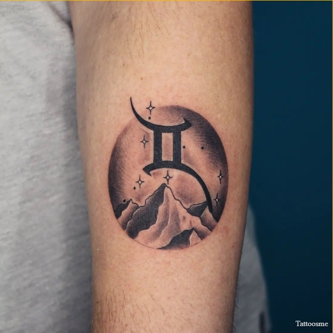 best gemini zodiac sign tattoo design