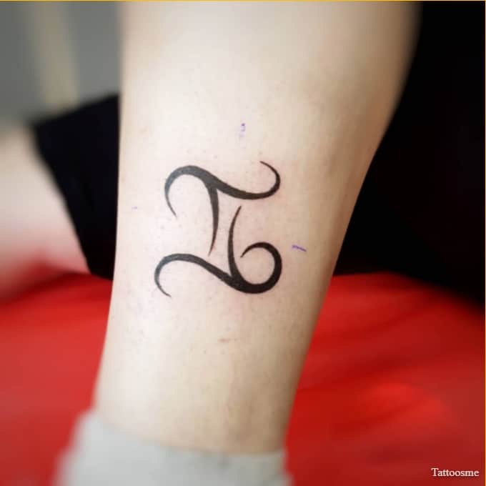 gemini zodiac sign tattoo