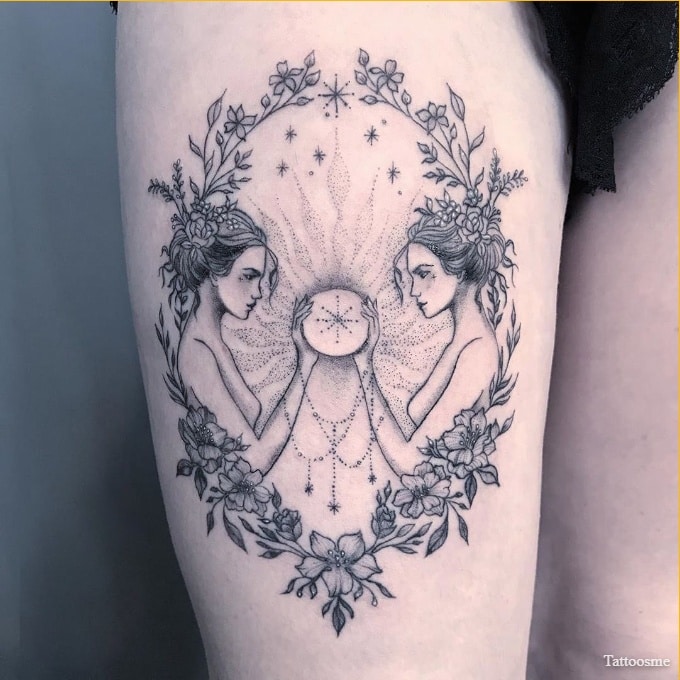 39 Gorgeous Zodiac Gemini Tattoos that Redefine Glamorous  Page 2 of 2