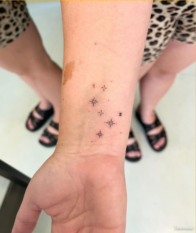 gemini constellation tattoo