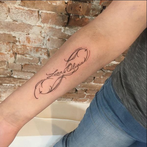 love infinity symbol tattoo