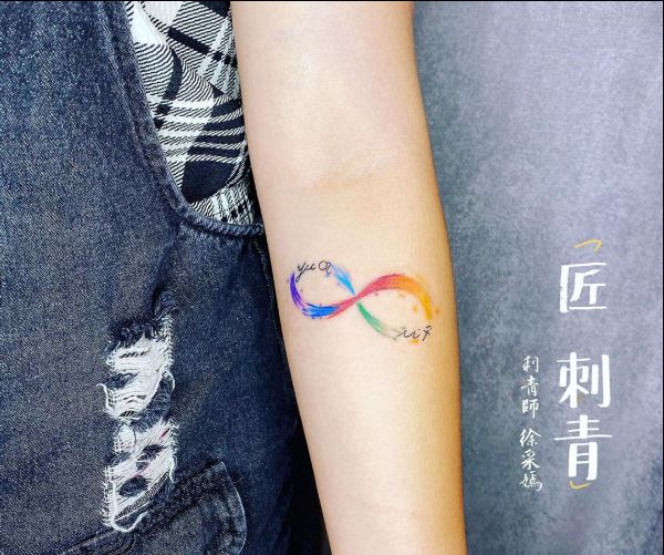 watercolor infinity tattoo 1  Infinity tattoos Tattoos for daughters  Tattoos