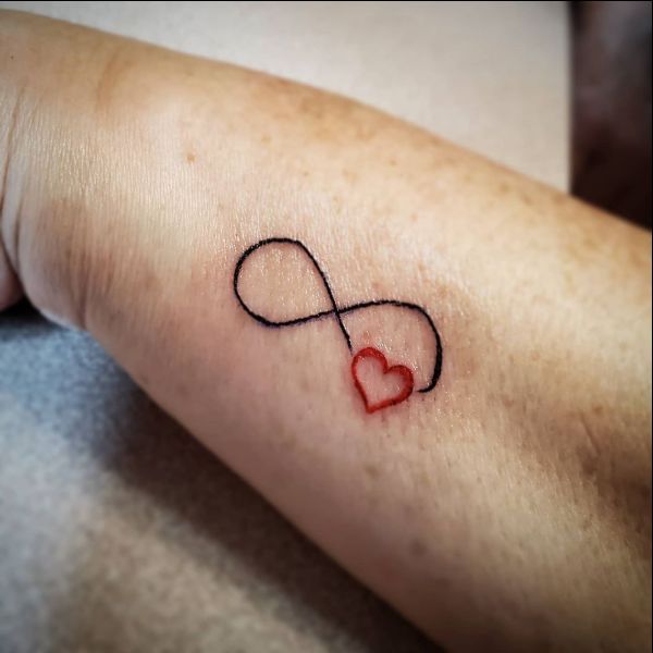 infinity heart tattoo