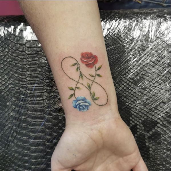 flower infinity tattoos