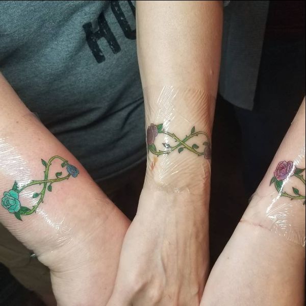 best friend infinity tattoos