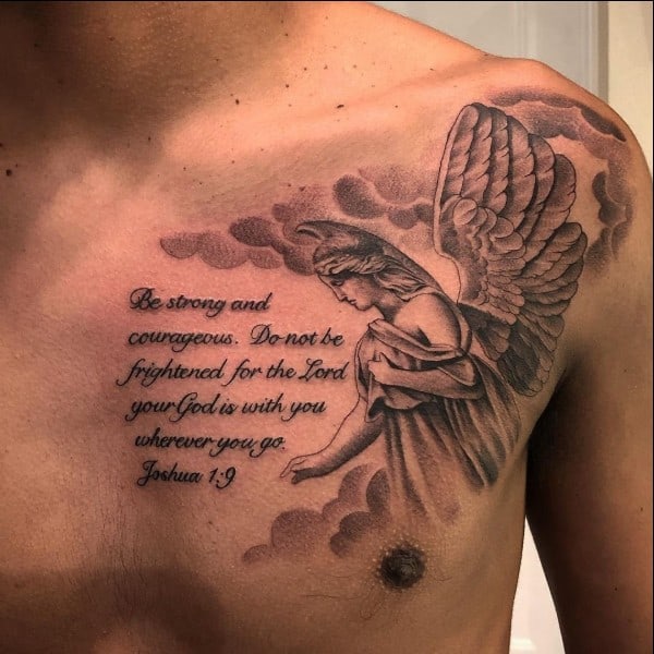crosses with angel wings tattoos with quotes