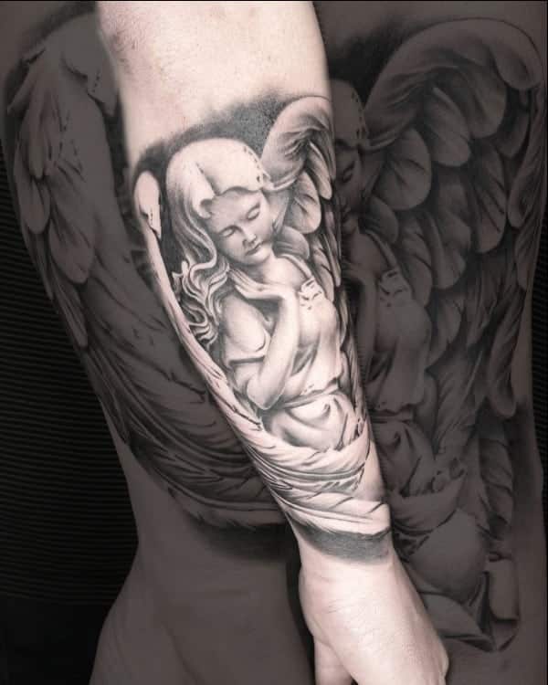 angel tattoos for arms