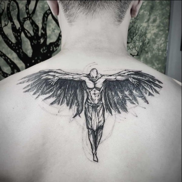 religious angel tattoos